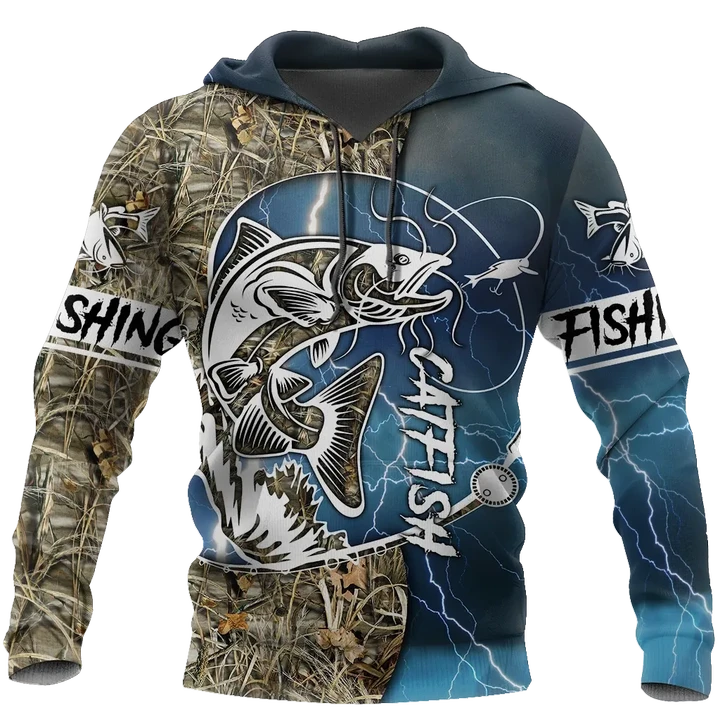 Catfish fishing 3d all over printed Shirts for men and women TR170100 - Amaze Style™-Apparel