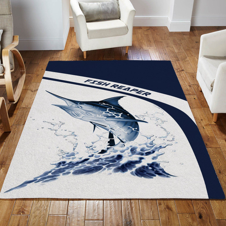 Marlin fishing design 3d print Rug