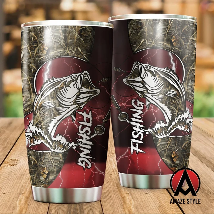 Bass fishing Sport - Red version Stainless Steel Tumbler 20 Oz TR121101 - Amaze Style™-Tumbler