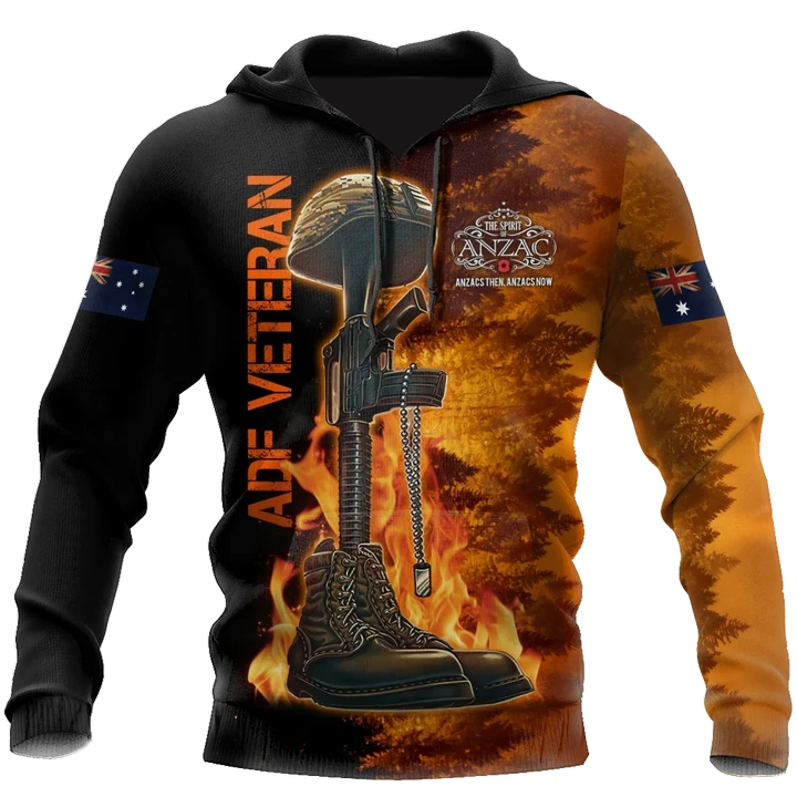 Honor the fallen ADF Veteran 3D print shirts
