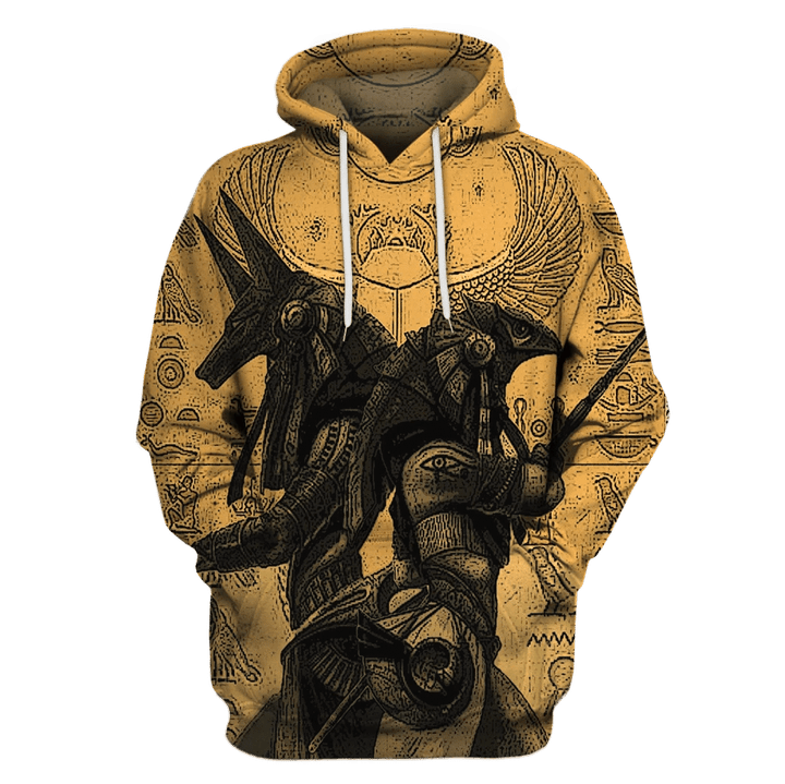 3D All Over Print ANUBIS AND OSIRIS Hoodie-Apparel-MP-Hoodie-S-Vibe Cosy™
