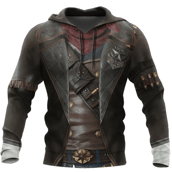 3D All Over Printed Cowboy Armor Hoodie Shirts MP260203-Apparel-MP-Hoodie-S-Vibe Cosy™