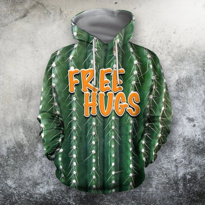 3D All Over Printed Hugs Cactus Shirts