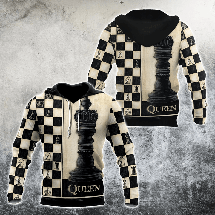 3D All Over Printed Chess Lovers- Queen Chess Unisex Shirts  PD18022103 XT