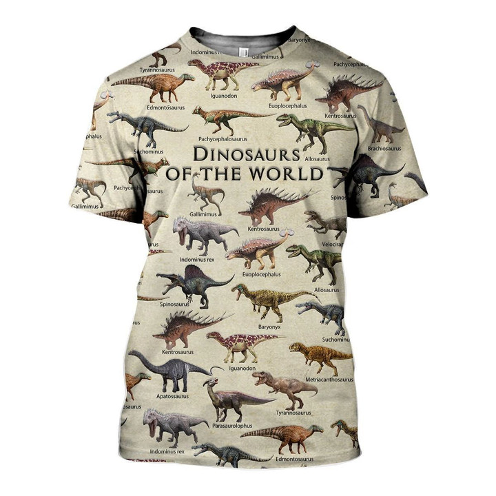 3D All Over Printed Dinosaurs Shirts And Shorts