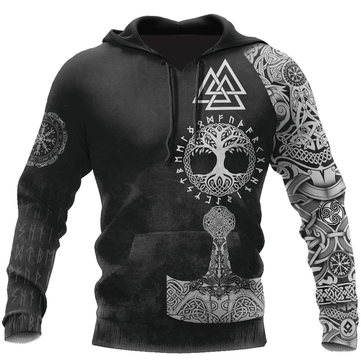 3D All Over Printed Viking Tattoo Unisex Shirts