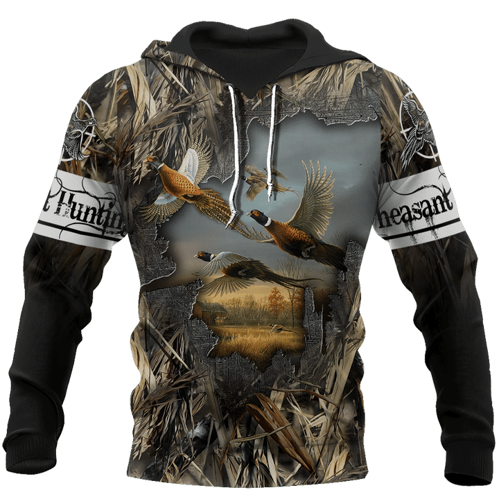 Pheasant Hunting 3D All Over Printed Shirts For Men And Women JJ170101-Apparel-MP-Hoodie-S-Vibe Cosy™