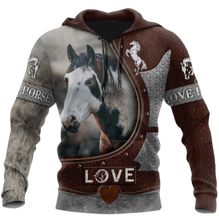 Love Beautiful Horse 3D All Over Printed Shirts For Men And Women TR2505204S-Apparel-MP-Hoodie-S-Vibe Cosy™