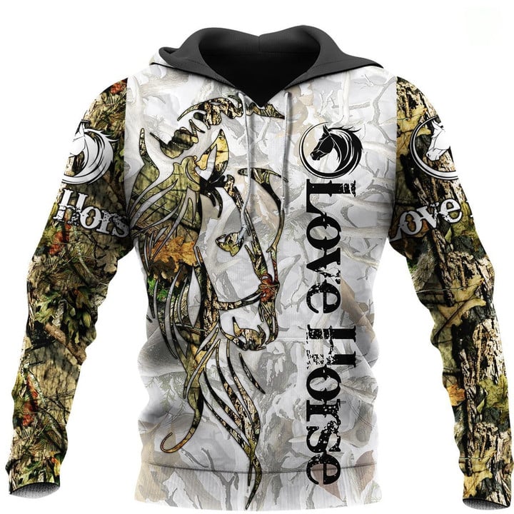 Love Horse Tattoo 3D All Over Printed Shirt Hoodie For Men And Women MP050405-Apparel-MP-Hoodie-S-Vibe Cosy™