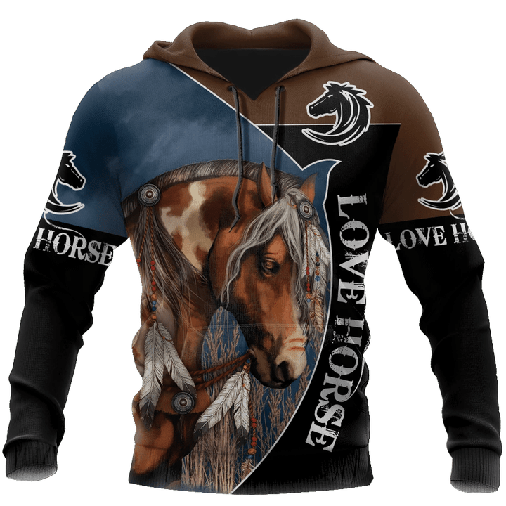 Beautiful Horse 3D All Over Printed Shirts For Men And Women TR2604200-Apparel-MP-Hoodie-S-Vibe Cosy™