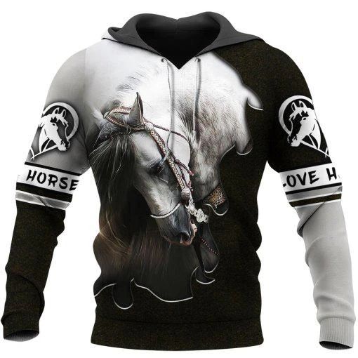 Beautiful Horse 3D All Over Printed Shirts For Men And Women MP130407-Apparel-MP-Hoodie-S-Vibe Cosy™