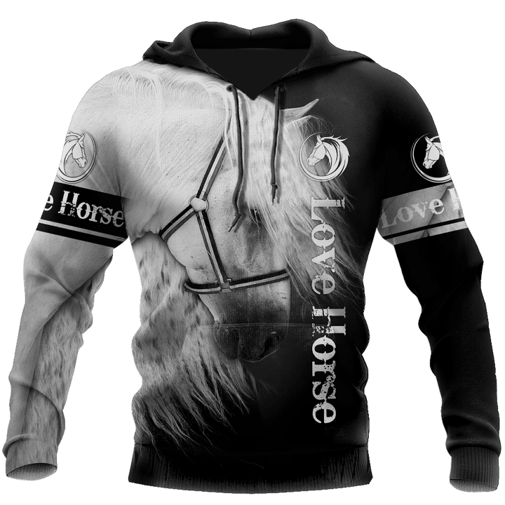 Beautiful Horse 3D All Over Printed Shirts For Men And Women TR2105201S-Apparel-MP-Hoodie-S-Vibe Cosy™
