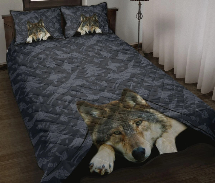 Wolf Art Quilt Bedding Set NM20042103-Quilt-NM-Queen-Vibe Cosy™