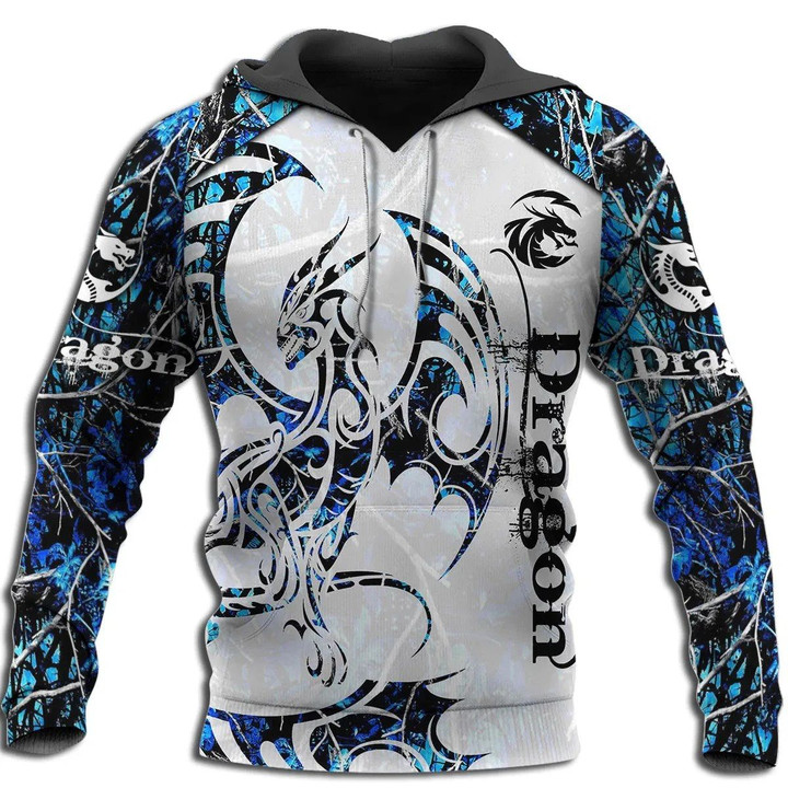 3D Tattoo and Dungeon Dragon Hoodie T Shirt For Men and Women NM050945-Apparel-NM-Hoodie-S-Vibe Cosy™