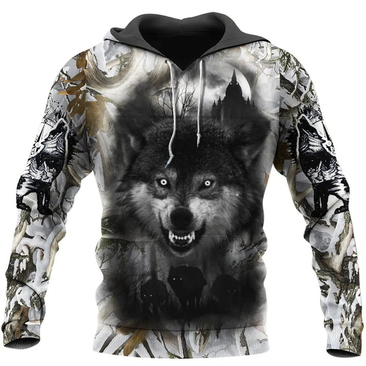 Wolf Hoodie T Shirt For Men and Women NM17042002 - Amaze Style™-Apparel