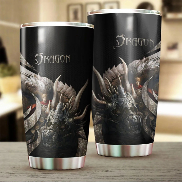 Dragon & Dungeon Tattoo Tumbler 20 Oz Pi020341-Tumbler-NM-Vibe Cosy™