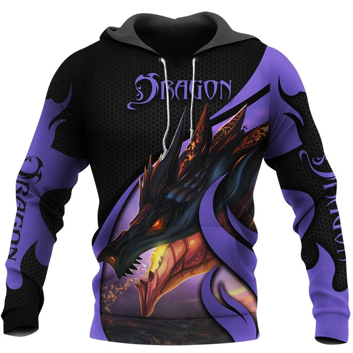 3D Tattoo and Dungeon Dragon Hoodie T Shirt For Men and Women NM050963-Apparel-NM-Hoodie-S-Vibe Cosy™