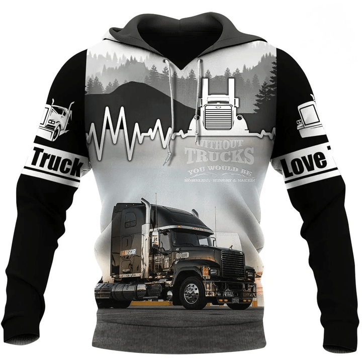 Love Truck Hoodie T Shirt Sweatshirt for Men & Women NM-Apparel-NM-Hoodie-S-Vibe Cosy™
