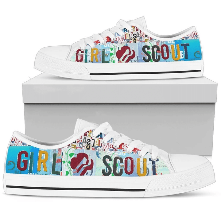 SCOUT - GIRL - LOW TOP SHOES - HN8220N-SPORTY PRINTS-Womens Low Top - White - 1-US5.5 (EU36)-Vibe Cosy™