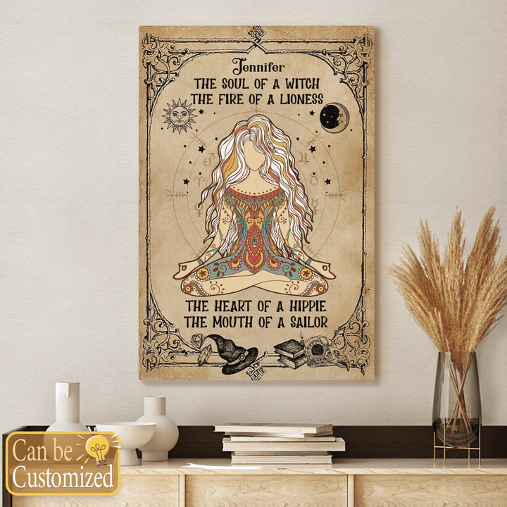 The Soul Of A Witch - Personalized Canvas