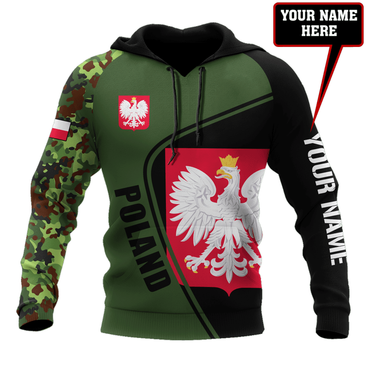 Personalized Polska 3D All Over Printed Unisex Hoodie