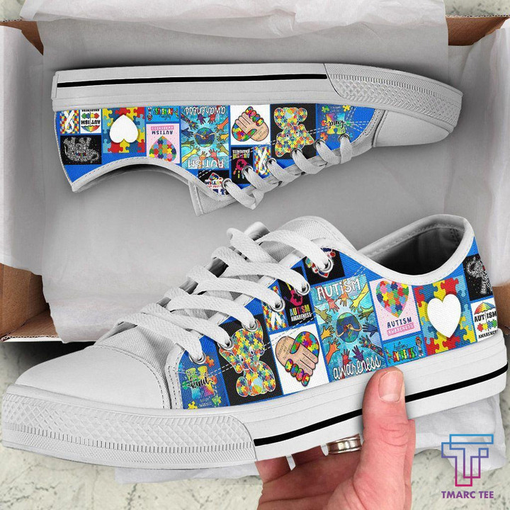 Autism Awareness Low Top Shoes NHT240201 - Amaze Style™-
