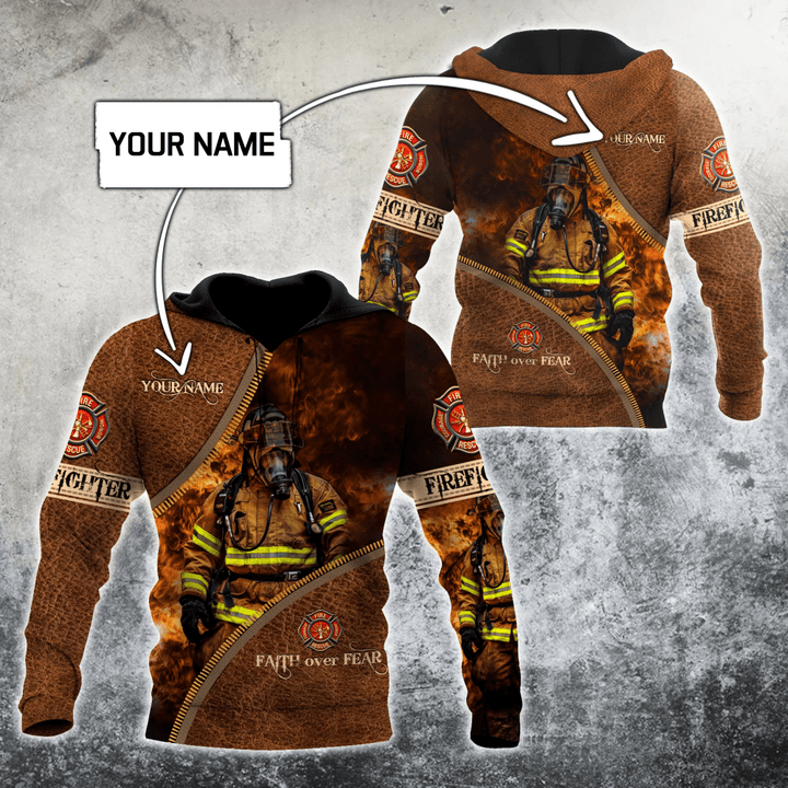 Tmarc Tee Customize Name Firefighter Hoodie For Men And Women MH
