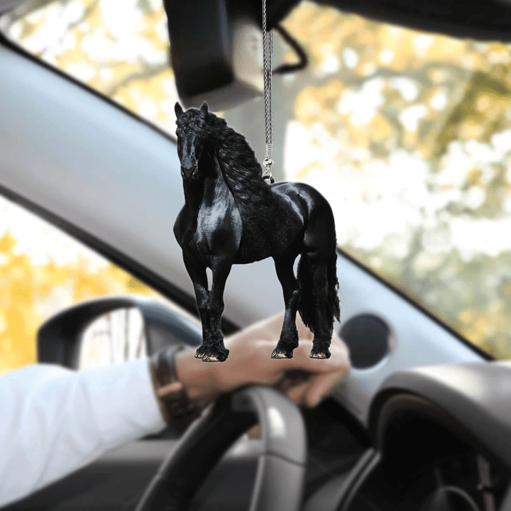 Tmarc Tee Black Horse Unique Design Car Hanging Ornament Pi