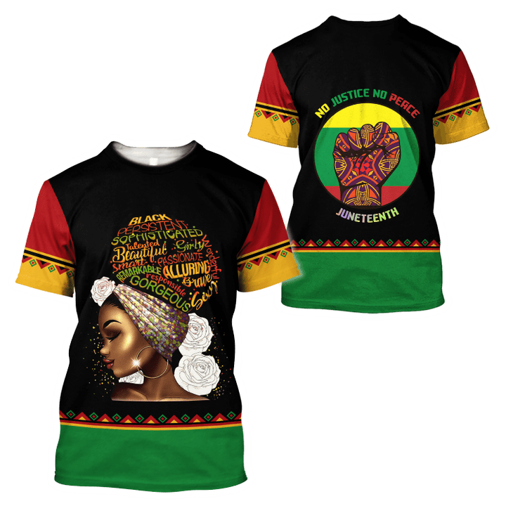 Tmarc Tee Custom Name African American Juneteenth Unisex Shirts