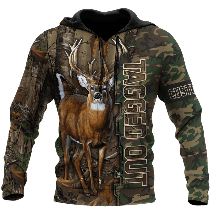 Tmarc Tee Custom name Hunting Shirt Tagged Out Hunter