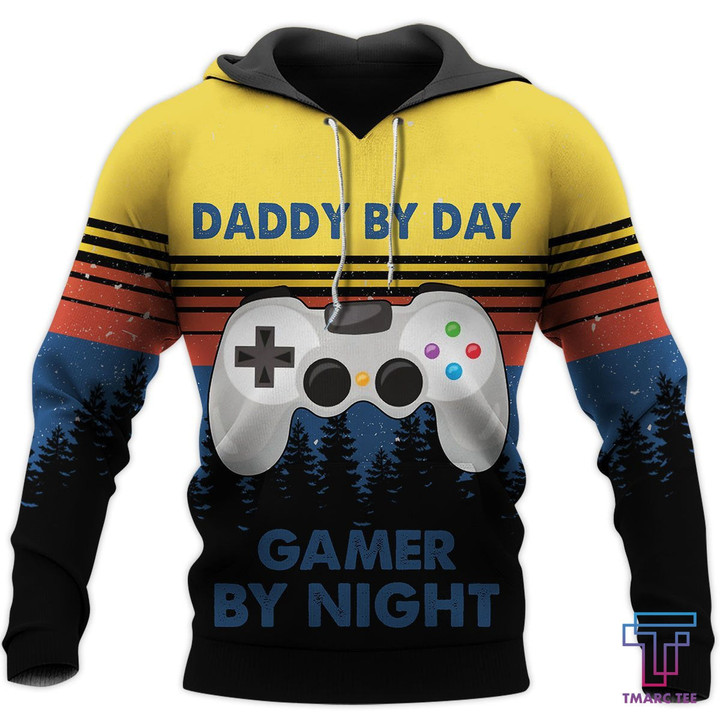 Daddy By Day Gamer By Night 3D All Over Printed Shirt TA160502 - Amaze Style™-Apparel