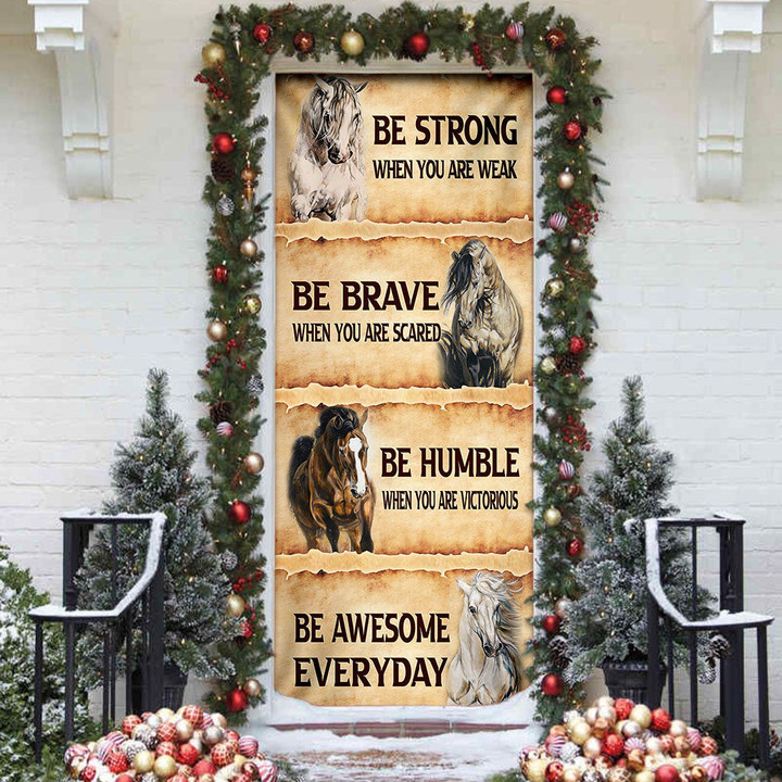 Tmarc Tee Be Awesome Everyday Horse Door Cover