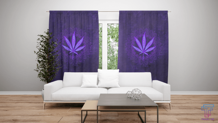 Hippie Purple 420 Window Curtains by SUN AM170422 - Amaze Style™-Curtains