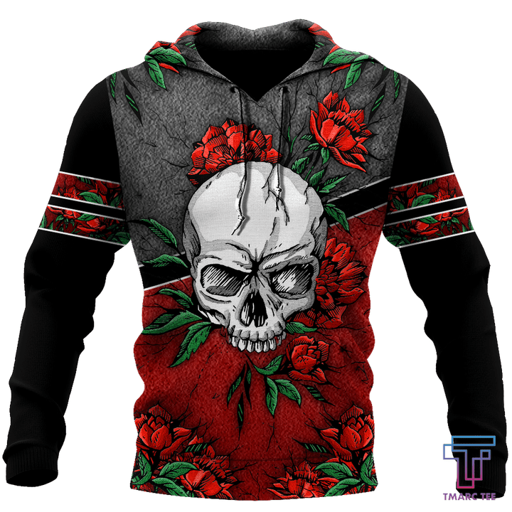 Love Rose And Skull 3D all over for man and women QB05152002 - Amaze Style™-Apparel
