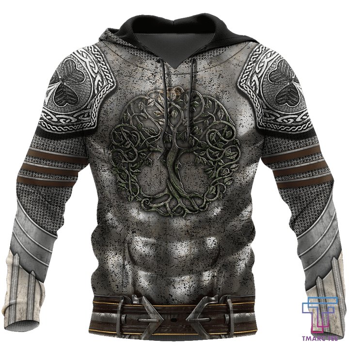 Irish Armor Warrior Knight Chainmail 3D All Over Printed Shirts For Men and Women AM260201 - Amaze Style™-Apparel