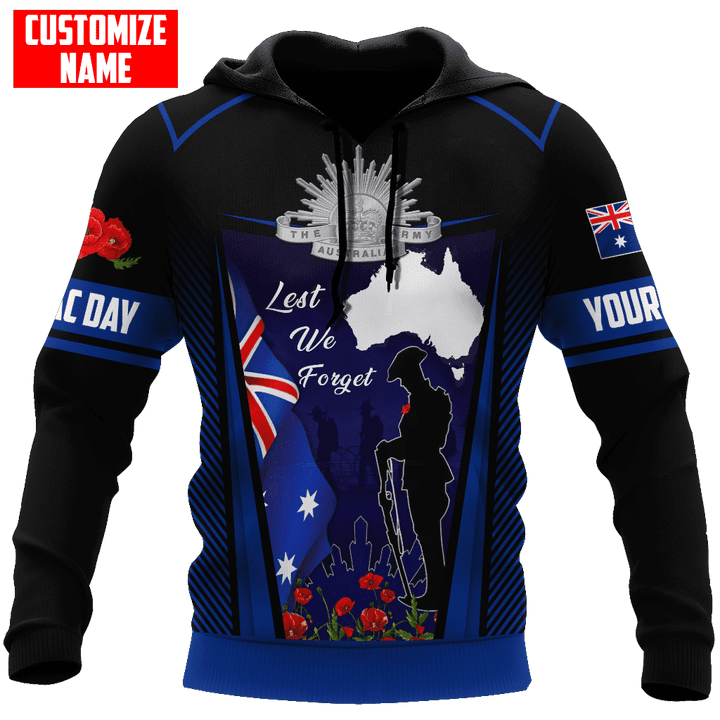 Tmarc Tee Anzac Day Lest We Forget Australia Flag Shirts
