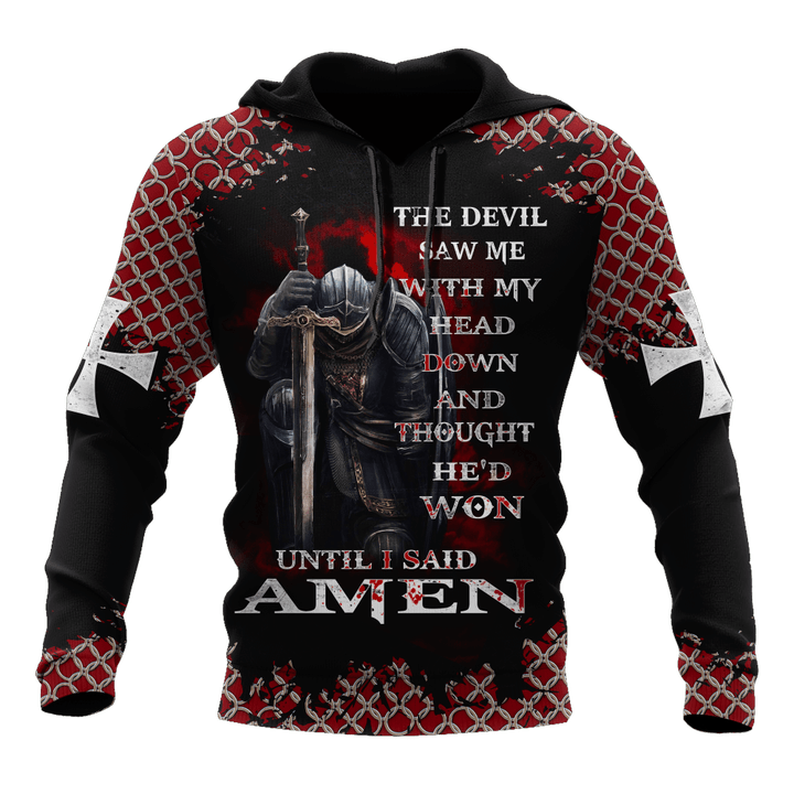 Tmarc Tee Knight templar D all over printed shirt and short for men and women