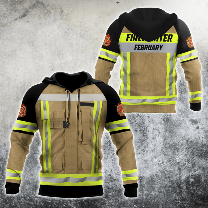 Tmarc Tee February Firefighter Hoodie For Men And Women MH700