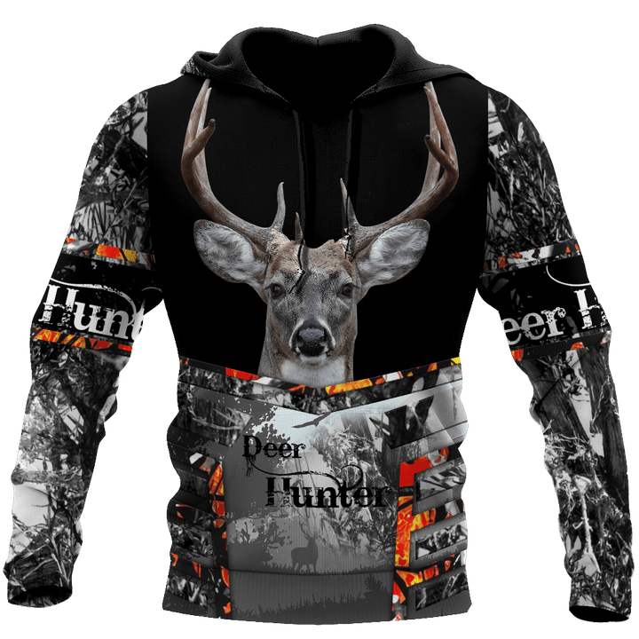 Tmarc Tee Deer Hunting Shirts For Men Black White Camo