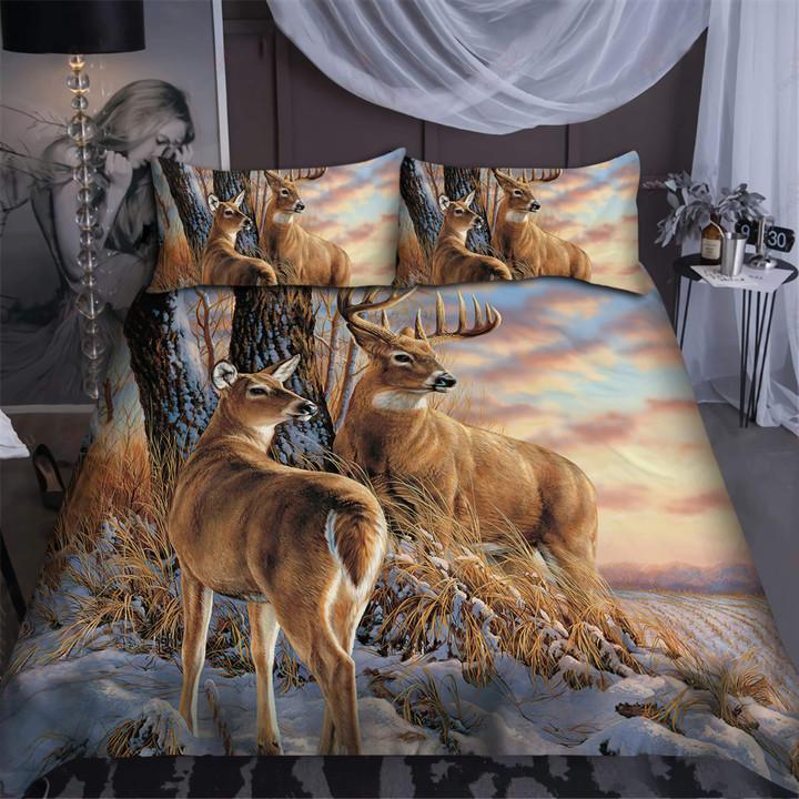 Tmarc Tee Deer Lovers: Romantic Bedding Set TN