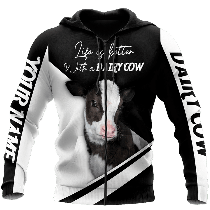Tmarc Tee Love Dairy Cow - Happy Farm D Hoodie Shirt For Men And Women LAM