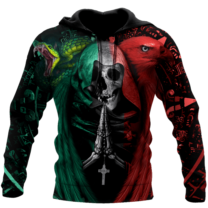 Tmarc Tee Mexican Aztec Skull Shirts For Men and Women DQB