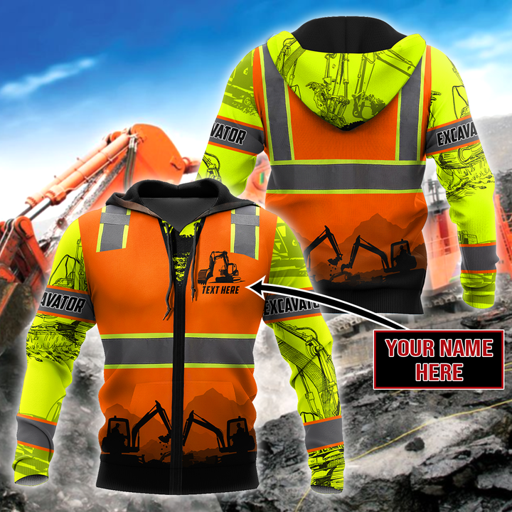 Tmarc Tee Excavator Safety Persionalized Hoodie And Shirts