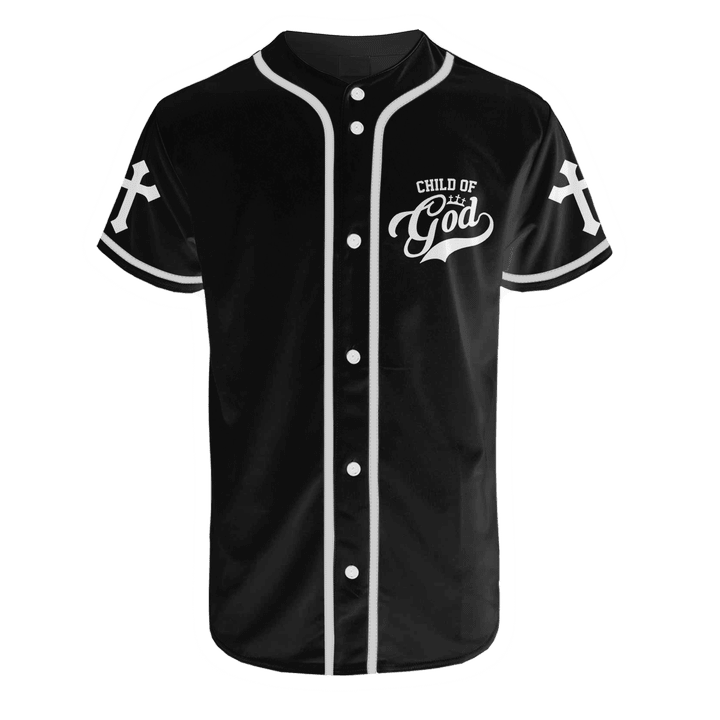 Tmarc Tee Jesus Child of God Christian Personalized Name and Number Athletic Style Baseball Shirt