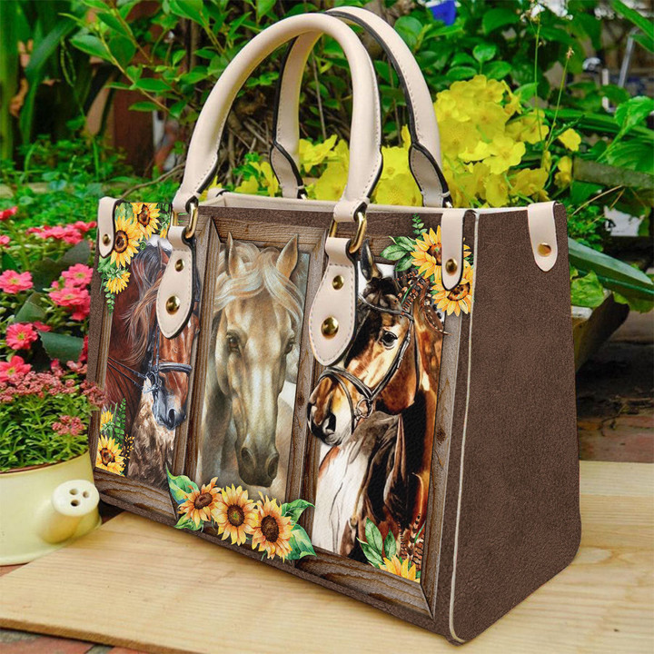 Tmarc Tee Horse Printed Leather Handbag HN