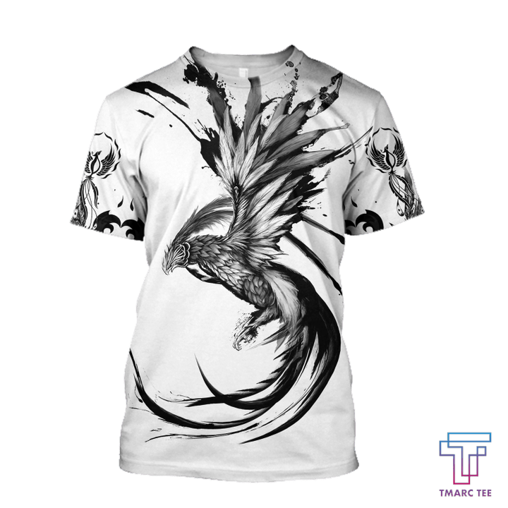 Phoenix Tattoo Style 3D All Over Printed T-Shirt by SUN AM220501 - Amaze Style™-Apparel