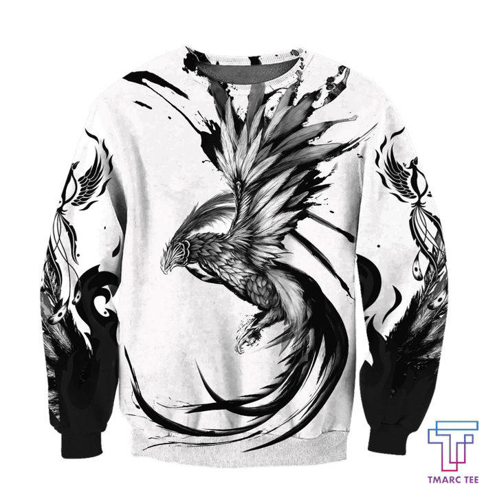 Phoenix Tattoo Style 3D All Over Printed Sweatshirt by SUN AM220501 - Amaze Style™-Apparel