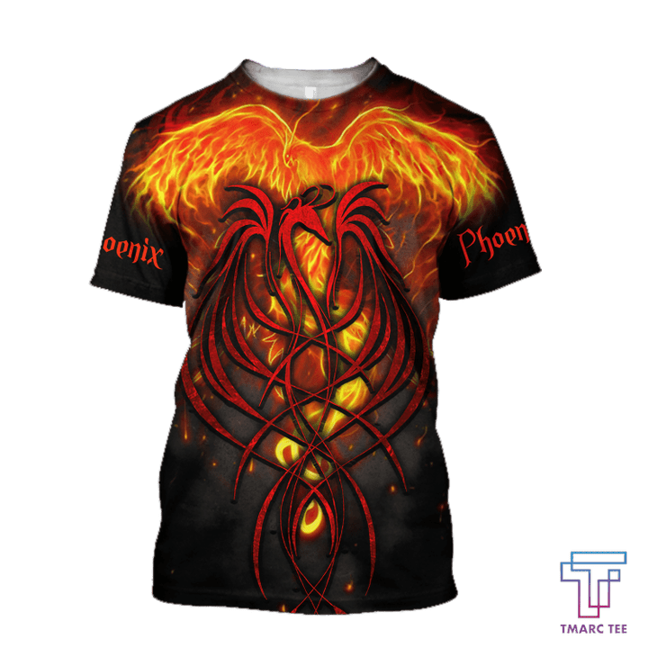 Phoenix Tattoo 3D All Over Printed T-Shirt by SUN AM200501 - Amaze Style™-Apparel