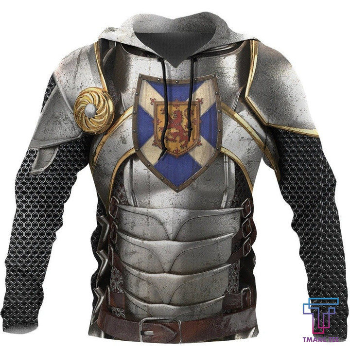 Scotland Hoodie, Scottish Knight With Scottish Shield NNK022601 - Amaze Style™-Apparel