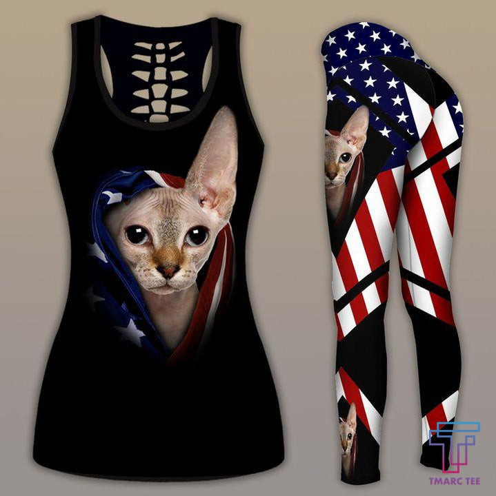 Sphynx cat combo tank + legging HG3204 - Amaze Style™-Apparel